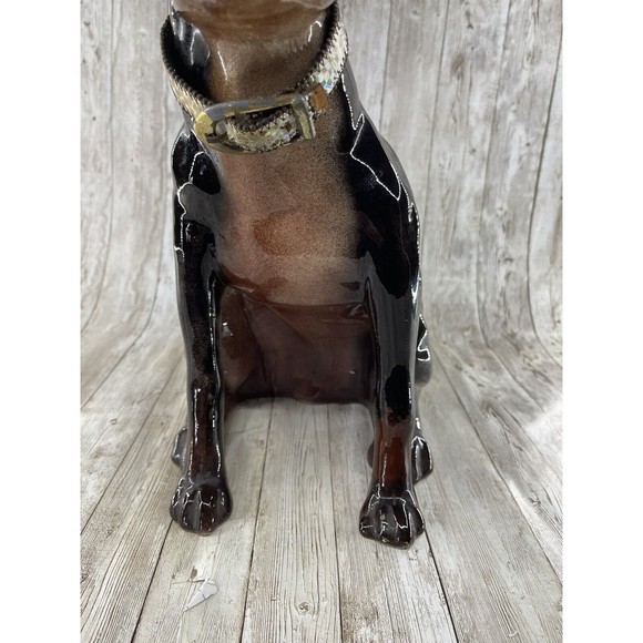 Vintage Huge 14” Doberman Pincher Dog Mike’s Mold Ceramic Figure Full Size - Picture 11 of 16
